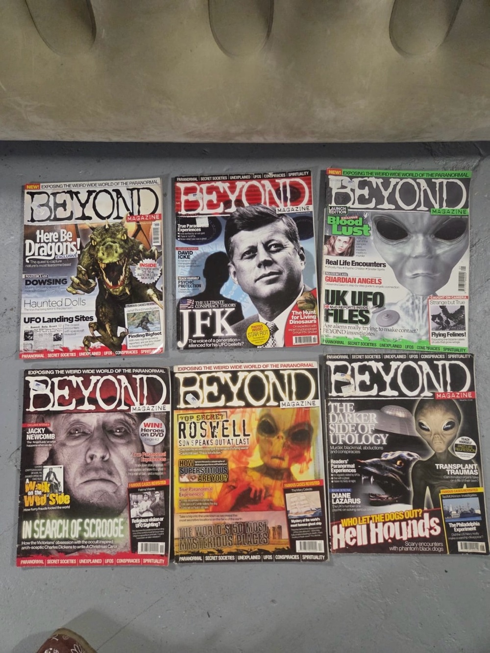 Vintage Beyond Magazine Bundle UK Paranormal UFO Cryptid Lot 6